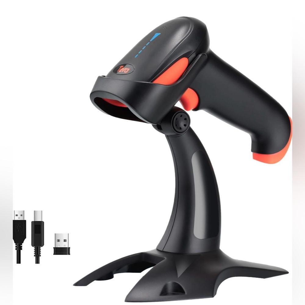 Tera Barcode Scanner Wireless 1D 2D QR with Stand